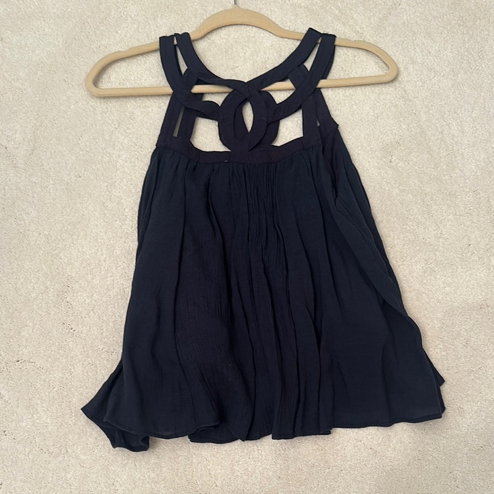 Elegant Black Sleeveless Top